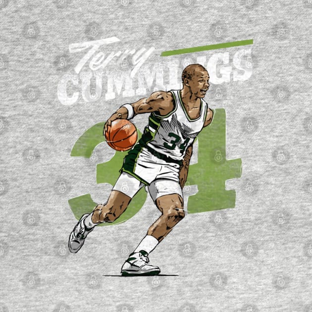 Terry Cummings Milwaukee Retro by MASTER_SHAOLIN